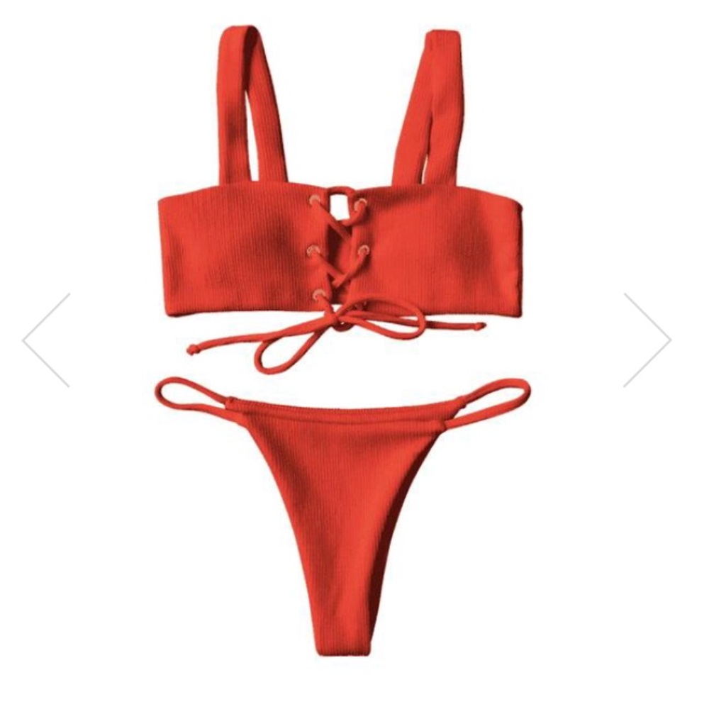 Lace up cheeky Lyla bikini set by Arabella swim